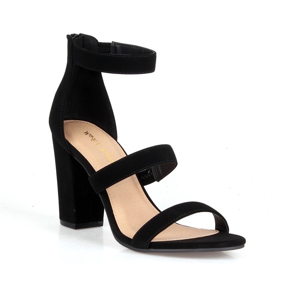 2Becca-04 Three-piece Women's High Heel Sandals - Picture 1 of 3